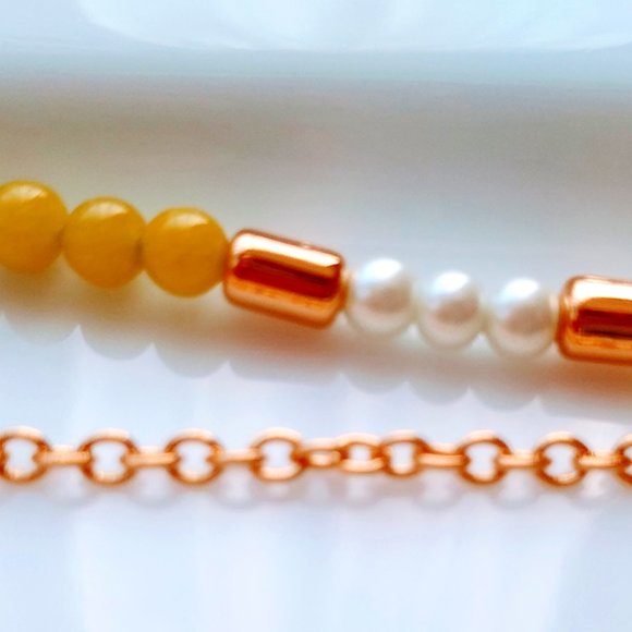 J.CREW Sea Breeze Layered Necklace Lemon - Picture 6 of 9